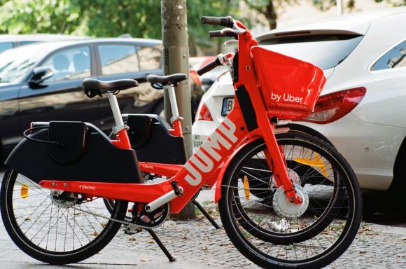 Electric Motorcycles - red commuter bike beside vehicle
