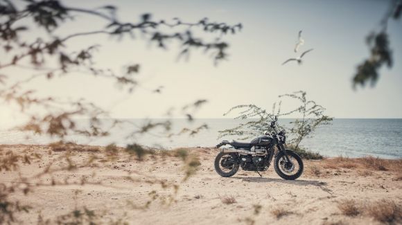 Motorcycle Off-road Trip - black and gray standard motorcycle on seashore