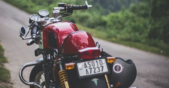 Motorcycle - Red Motorcycle Parked