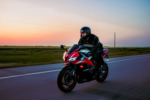 Night Riding Moto - man riding sports motorcycle on road