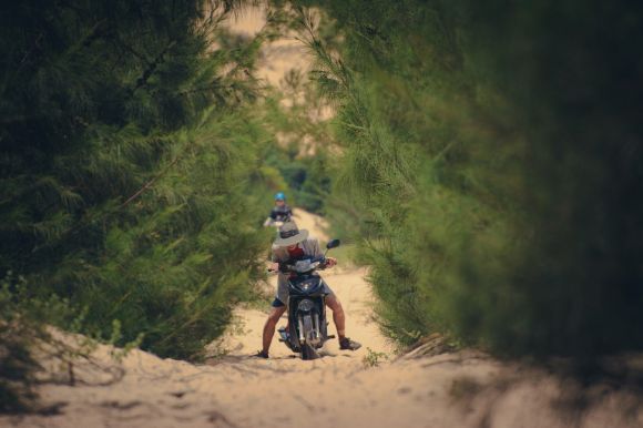 Off-road Moto Riding - bike, sand, downhill