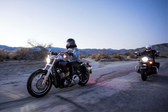 Motorcycle Trip - two persons riding motorcycles