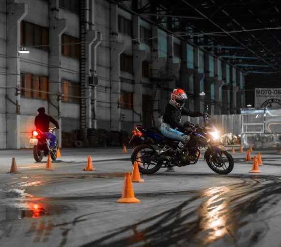 Motobikers - girl, motorcycle, bike