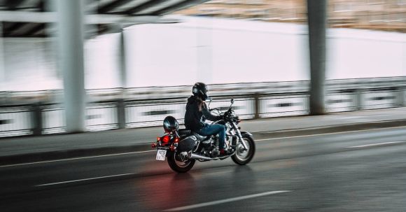 Motorcycle Safety - Man Riding Motorcycle