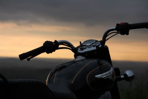 Moto - black motorcycle on the beach during sunset